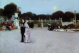John Singer Sargent Canvas Paintings - In the Luxembourg Gardens